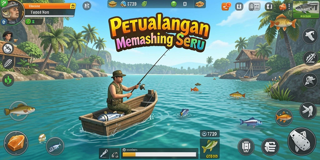 Tampilan gameplay <strong>2739</strong> dengan aksi memancing yang mendebarkan.