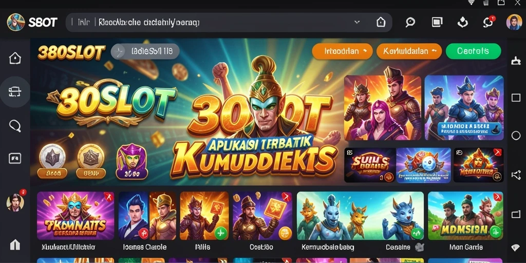Tampilan antarmuka 380SLOT yang modern dan intuitif.