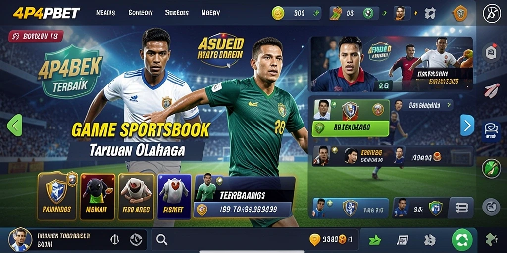 Tampilan antarmuka pengguna 4P4BET yang menarik dan intuitif.
