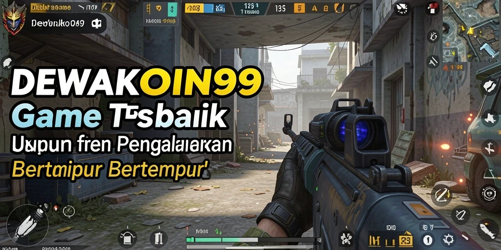 Tampilan gameplay DEWAKOIN99 yang mendebarkan dalam aksi FPS.
