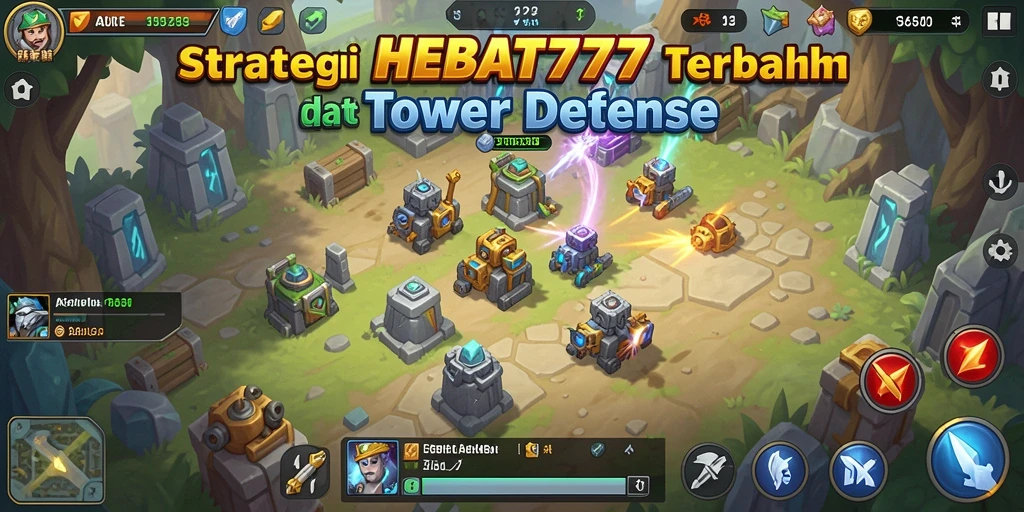 Gameplay menegangkan HEBAT777 dalam genre Tower Defense.