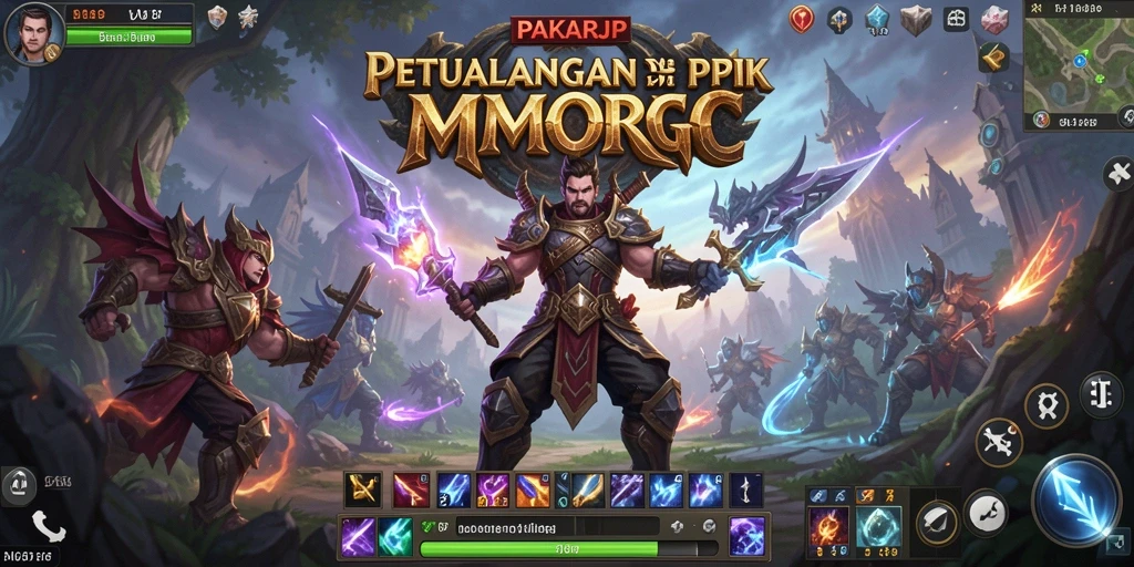 Tampilan gameplay PAKARJP yang menakjubkan di dunia MMORPG.