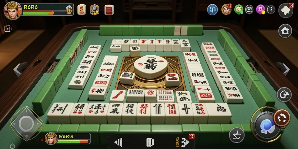 Screenshot gameplay R6R6 menampilkan aksi seru Mahjong.