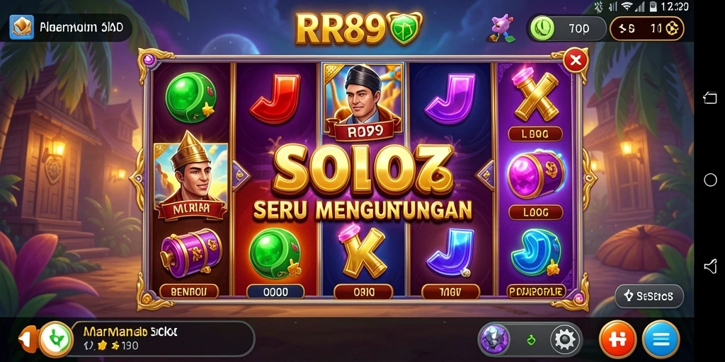 Tampilan gameplay RR89 yang menampilkan keseruan bermain Slot.