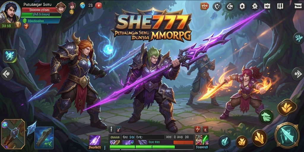 Gameplay MMORPG yang menarik dengan grafis menawan.