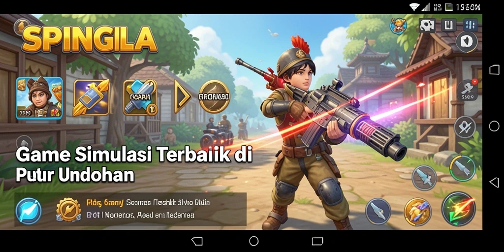 Tampilan menarik dari gameplay SPINGILA yang menunjukkan interaksi dalam dunia simulasi.