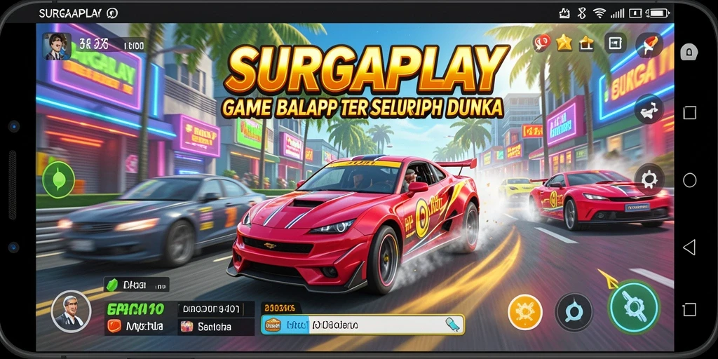 Gameplay balap seru dan menegangkan di SURGAPLAY.